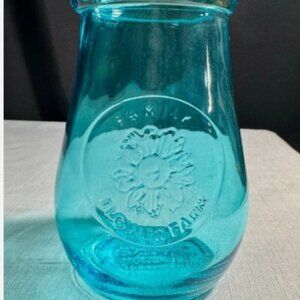 Kendall Family Flower Farms Glass Pitcher Vase - Vintage 1987